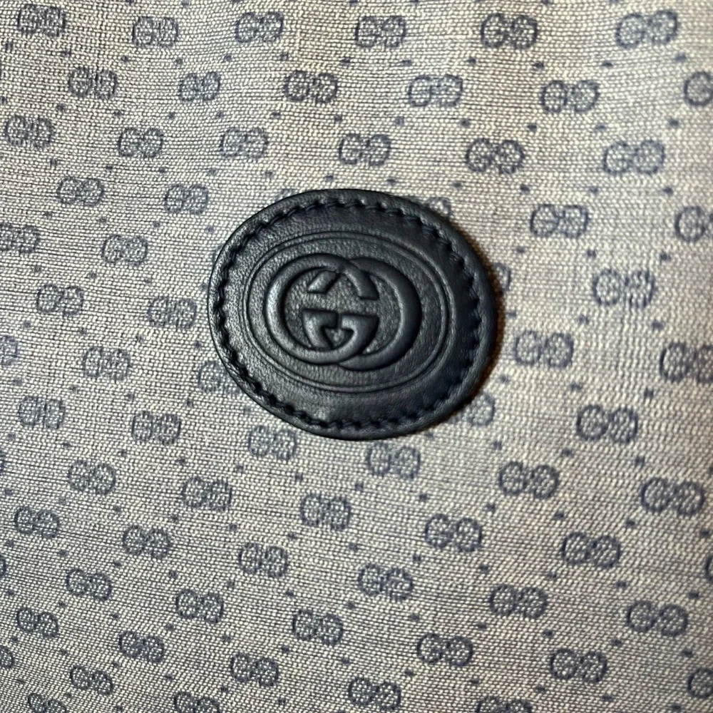 Gucci vintage bundle- 1 navy blue large travel bag and small handbag